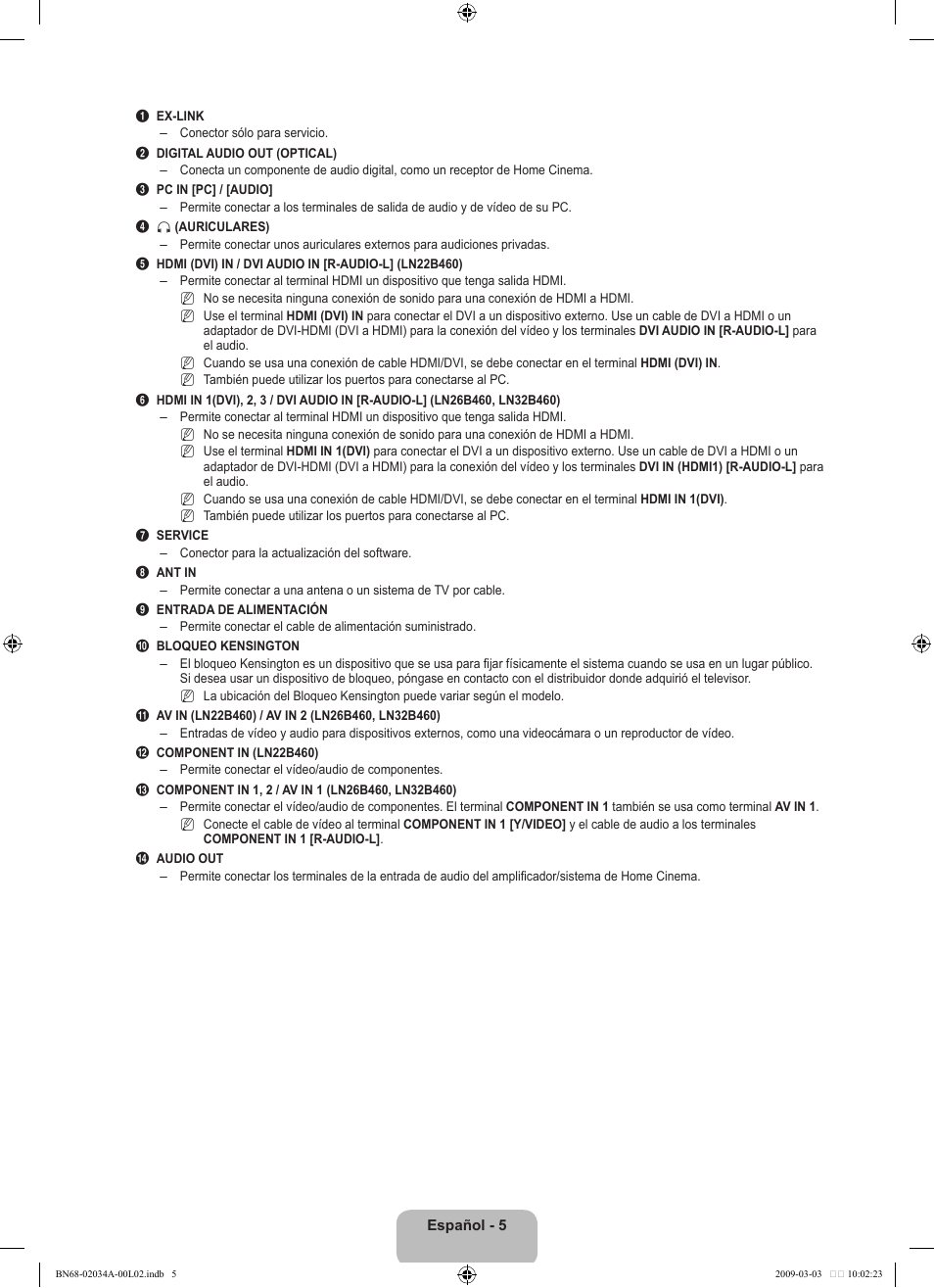 Samsung LN22B460B2DXZA User Manual | Page 51 / 89