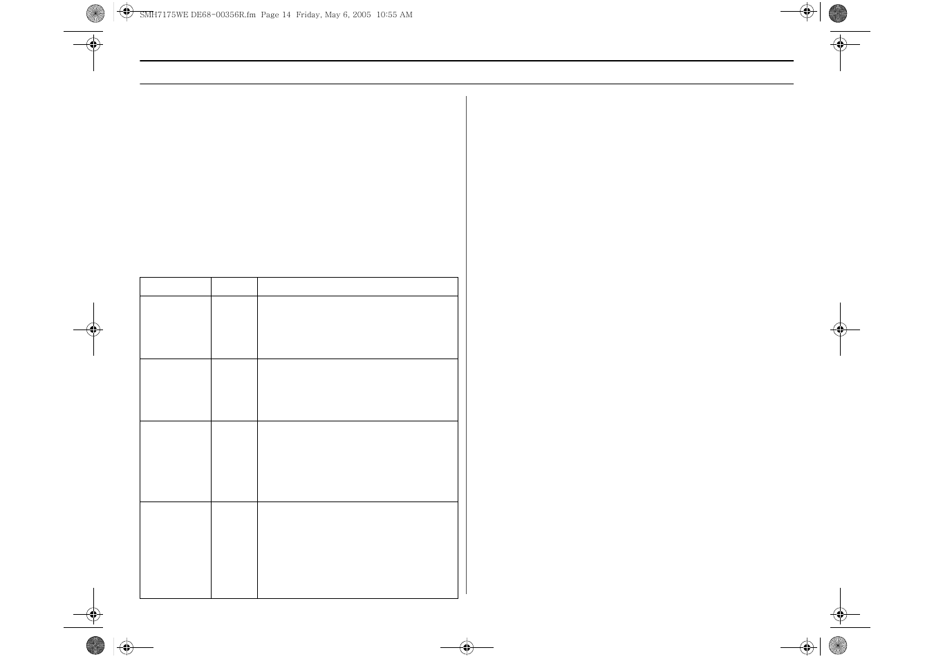 Using the snack bar button, Setting cooking times & power levels, Operation using the snack bar button 1 | Samsung SMH7175CE-XAA User Manual | Page 14 / 32