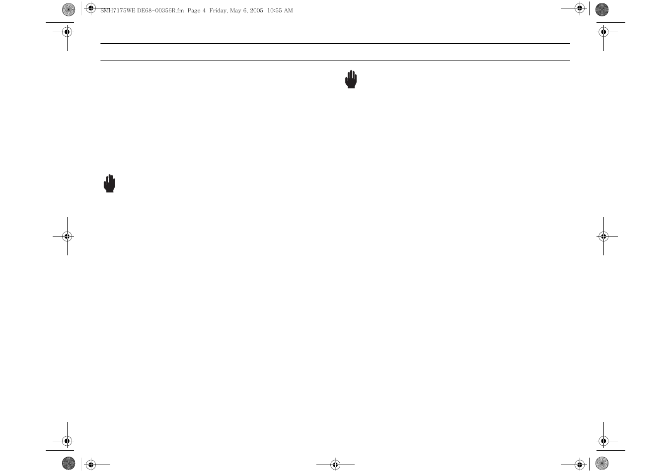 Hese, Nstructions, Warning | The vent fan | Samsung SMH7175CE-XAA User Manual | Page 4 / 32