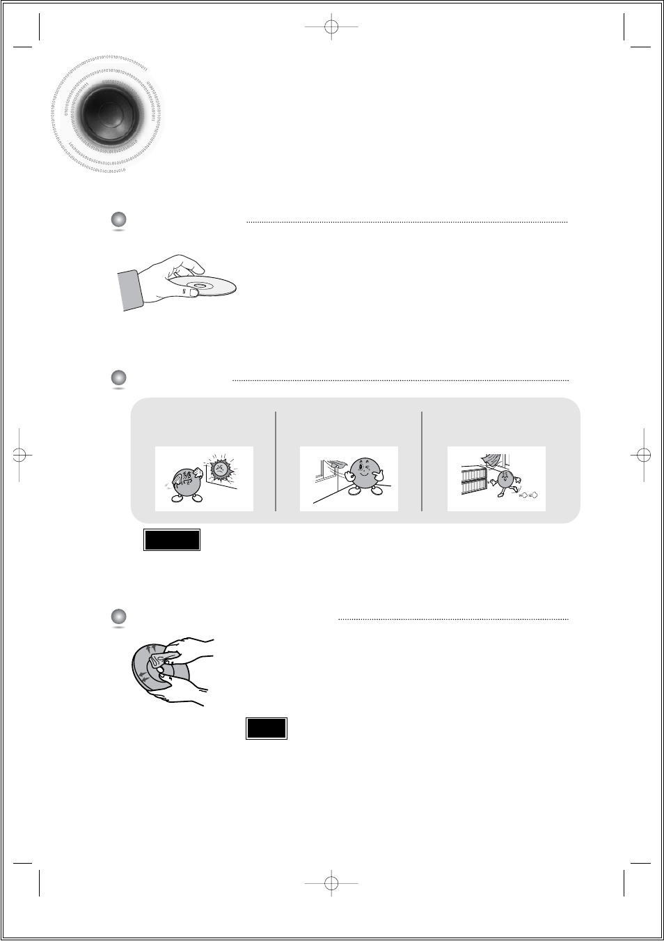 Cautions on handling and storing discs | Samsung HT-DS1860T-XAA User Manual | Page 74 / 78