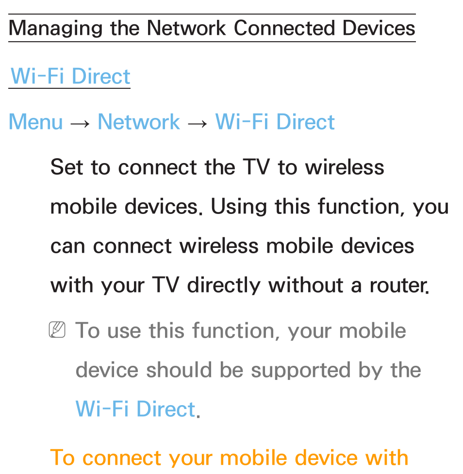 Managing, The network connected devices | Samsung PL64E8000GFXZP User Manual | Page 151 / 658
