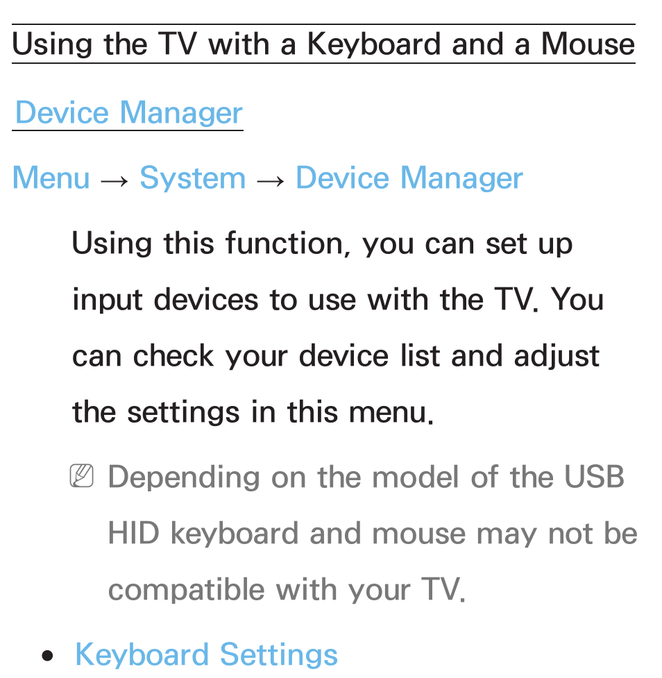 Using the tv, With a keyboard and a mouse | Samsung PL64E8000GFXZP User Manual | Page 198 / 658