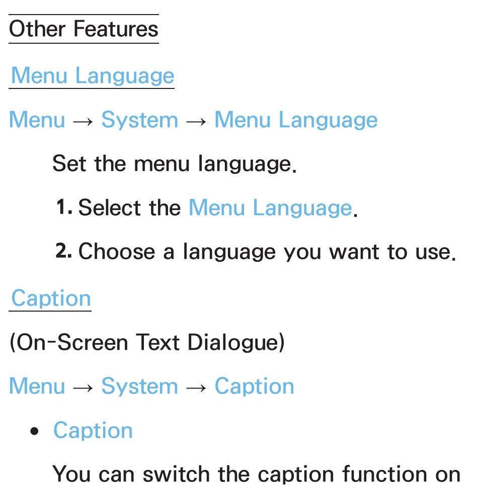 Other features | Samsung PL64E8000GFXZP User Manual | Page 205 / 658