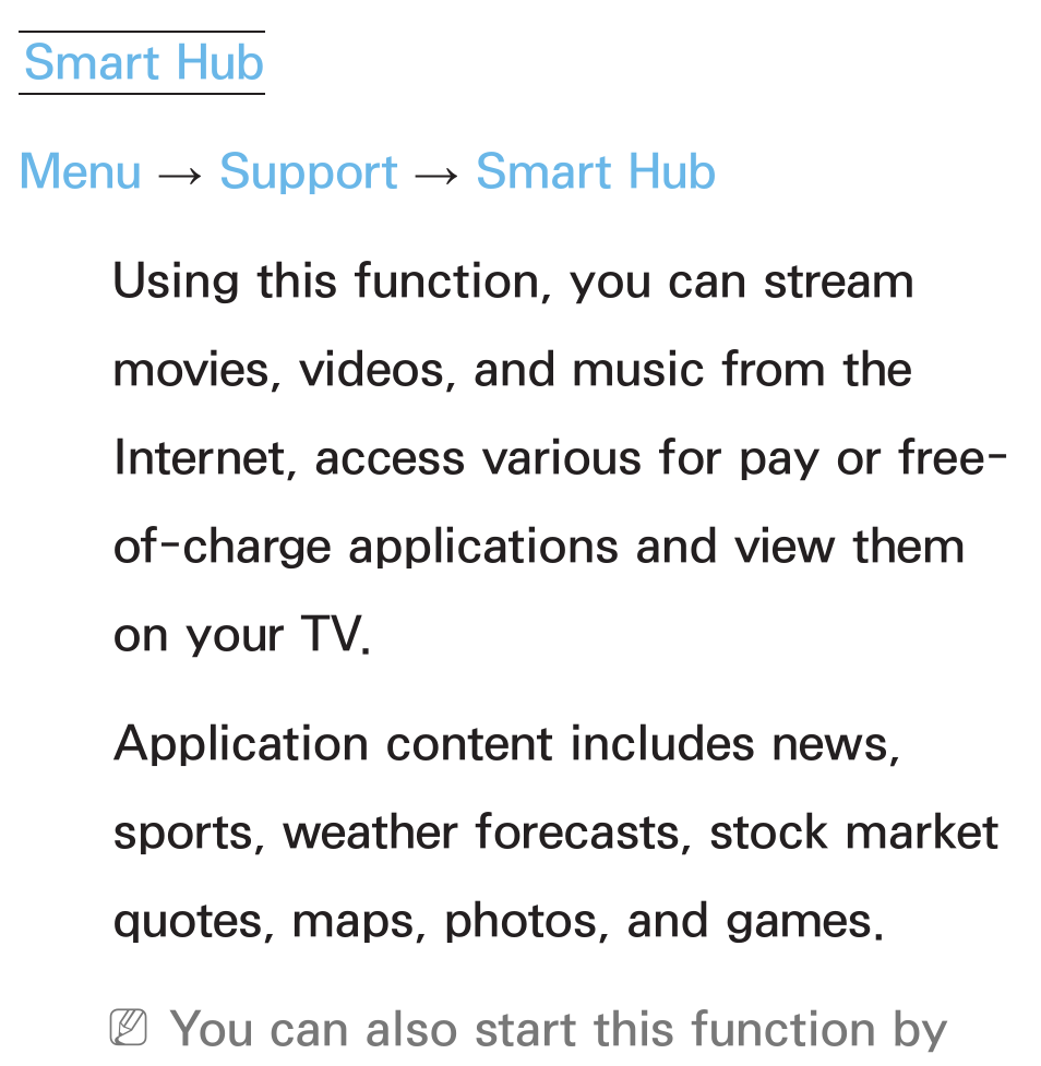 Smart hub | Samsung PL64E8000GFXZP User Manual | Page 267 / 658