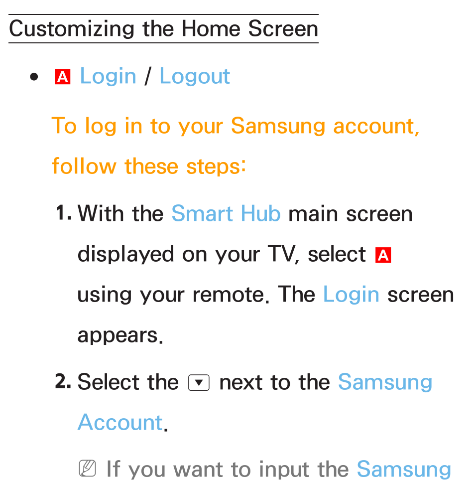 Customizing the home screen | Samsung PL64E8000GFXZP User Manual | Page 289 / 658