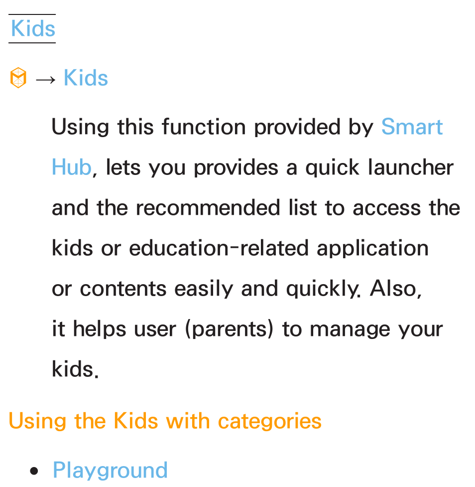 Kids | Samsung PL64E8000GFXZP User Manual | Page 351 / 658