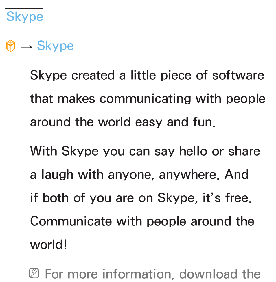 Skype | Samsung PL64E8000GFXZP User Manual | Page 389 / 658