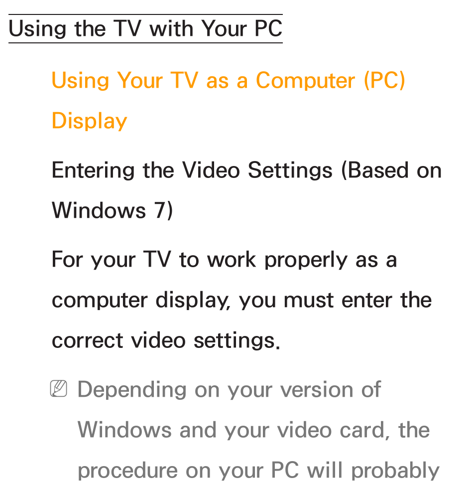 Using the tv with your pc | Samsung PL64E8000GFXZP User Manual | Page 86 / 658