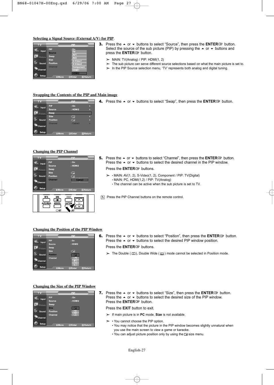 Samsung LNS3296DX-XAA User Manual | Page 29 / 179