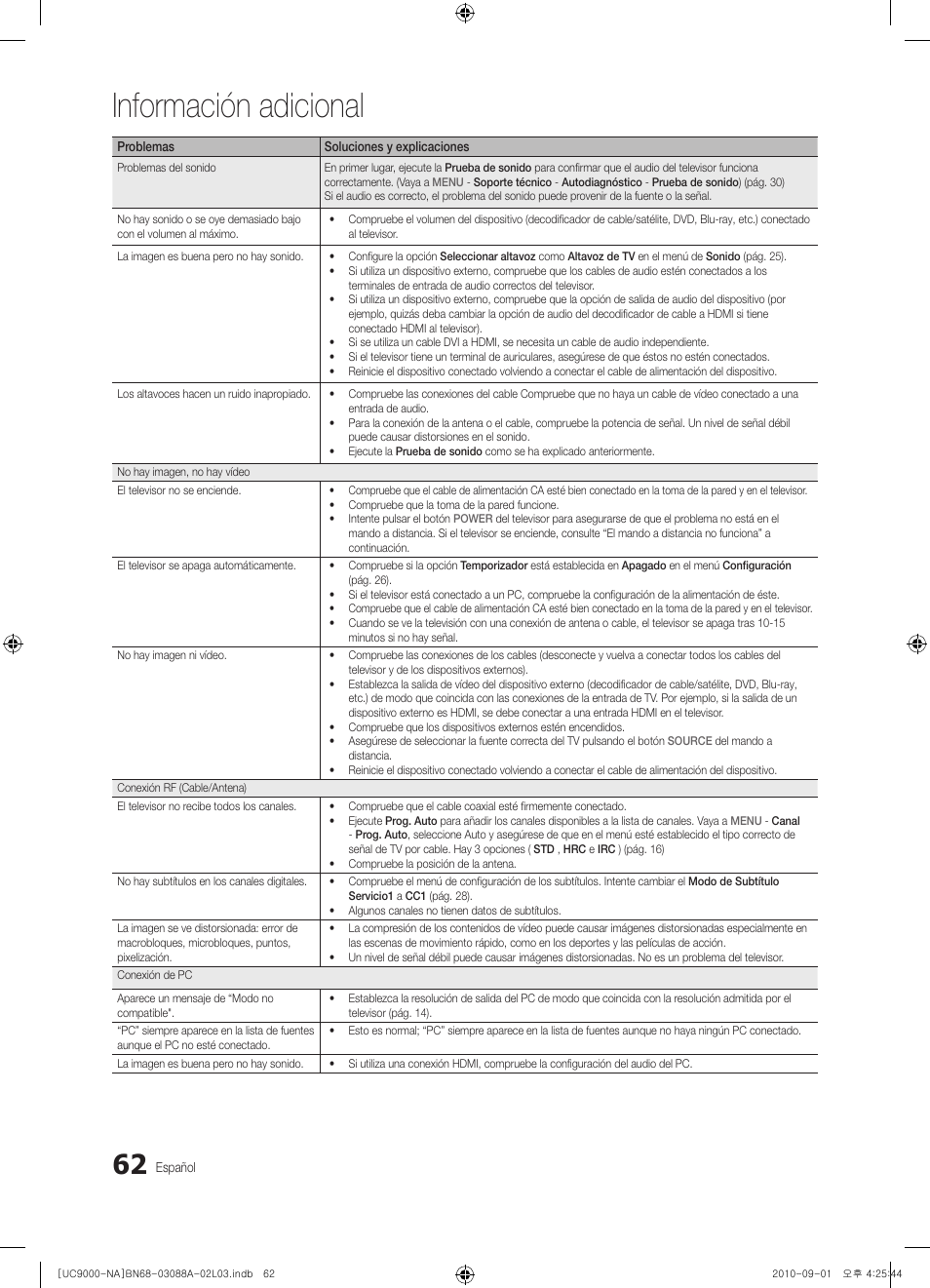 Información adicional | Samsung UN55C9000ZFXZA User Manual | Page 131 / 208