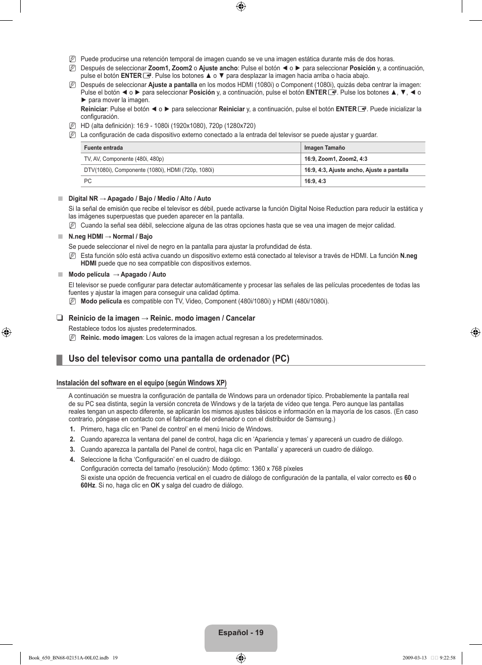 Samsung LN22B650T6DUZA User Manual | Page 54 / 67