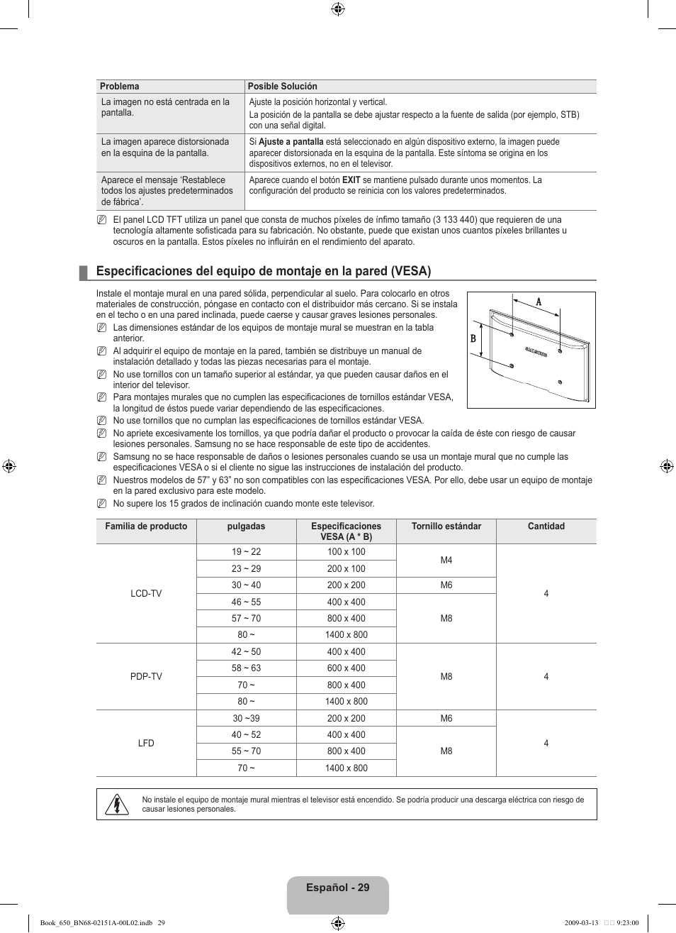 Samsung LN22B650T6DUZA User Manual | Page 64 / 67