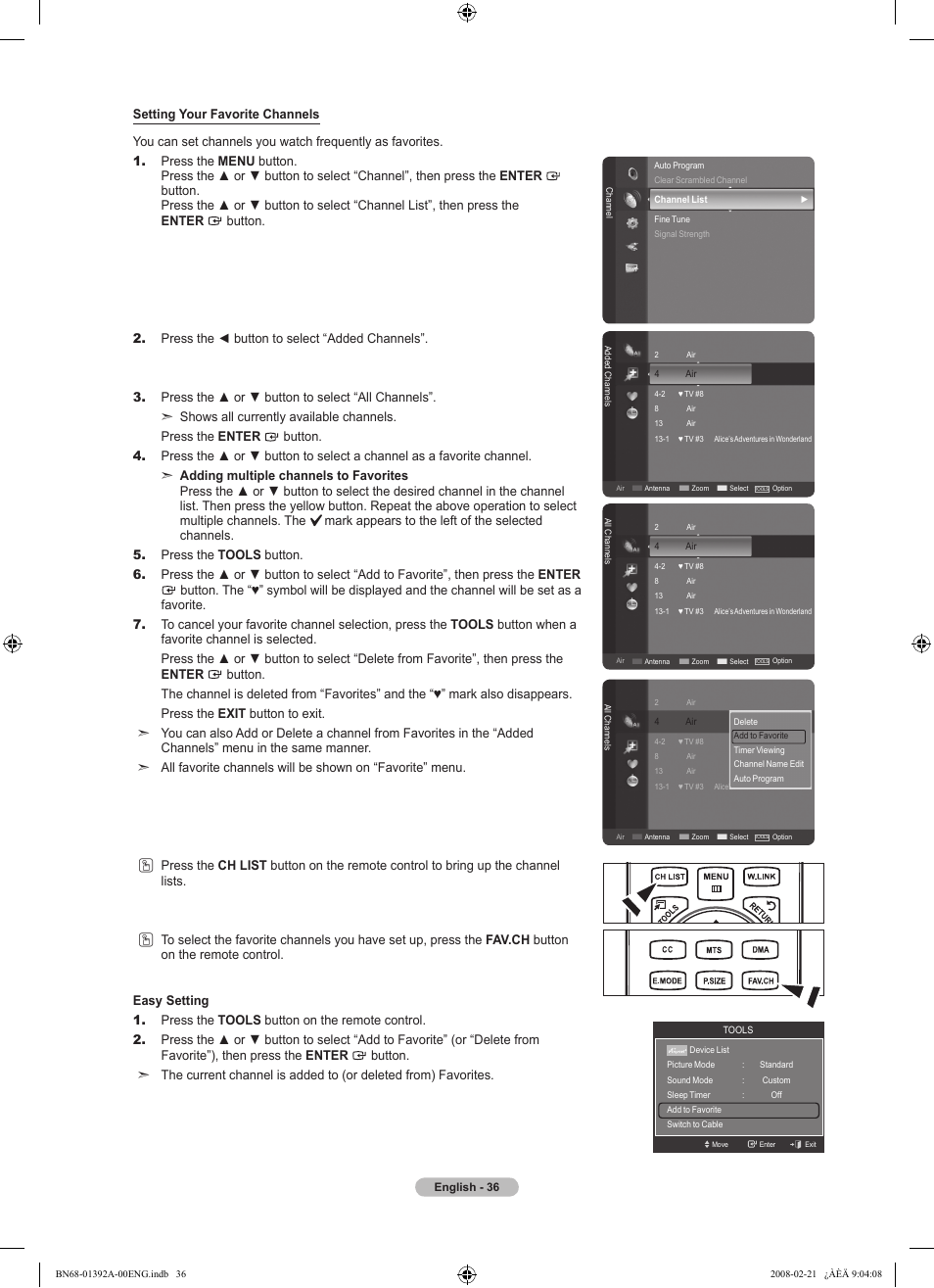 Samsung LN37A550P3FXZA User Manual | Page 38 / 201