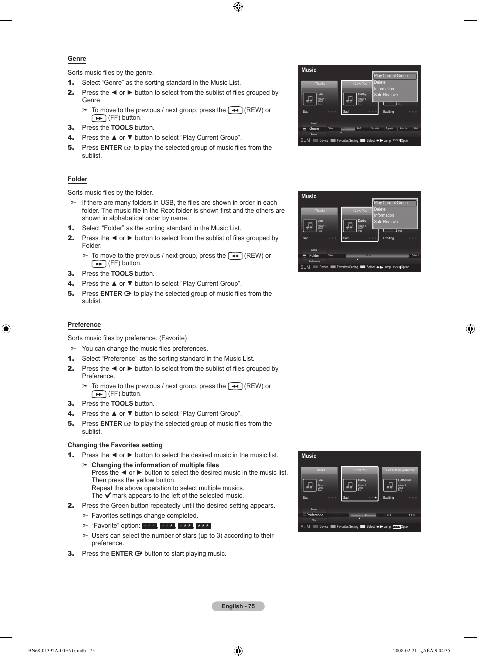 Samsung LN37A550P3FXZA User Manual | Page 77 / 201