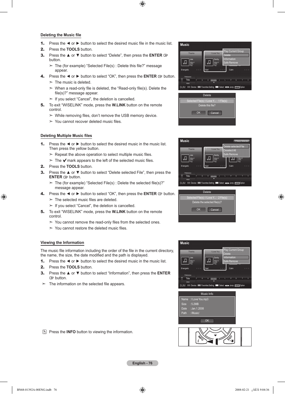 Samsung LN37A550P3FXZA User Manual | Page 78 / 201