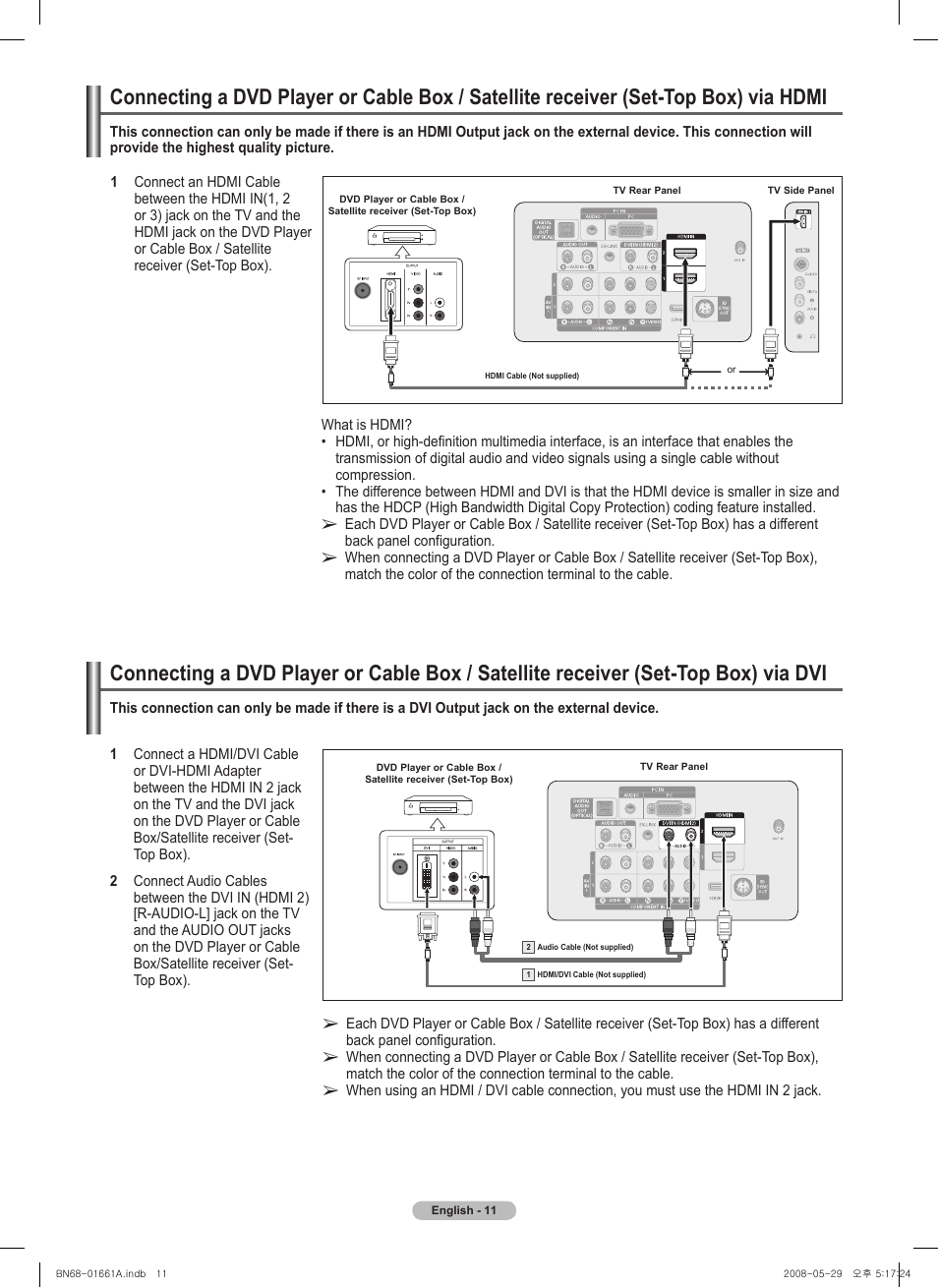 Samsung PN50A460S4DXZA User Manual | Page 11 / 150