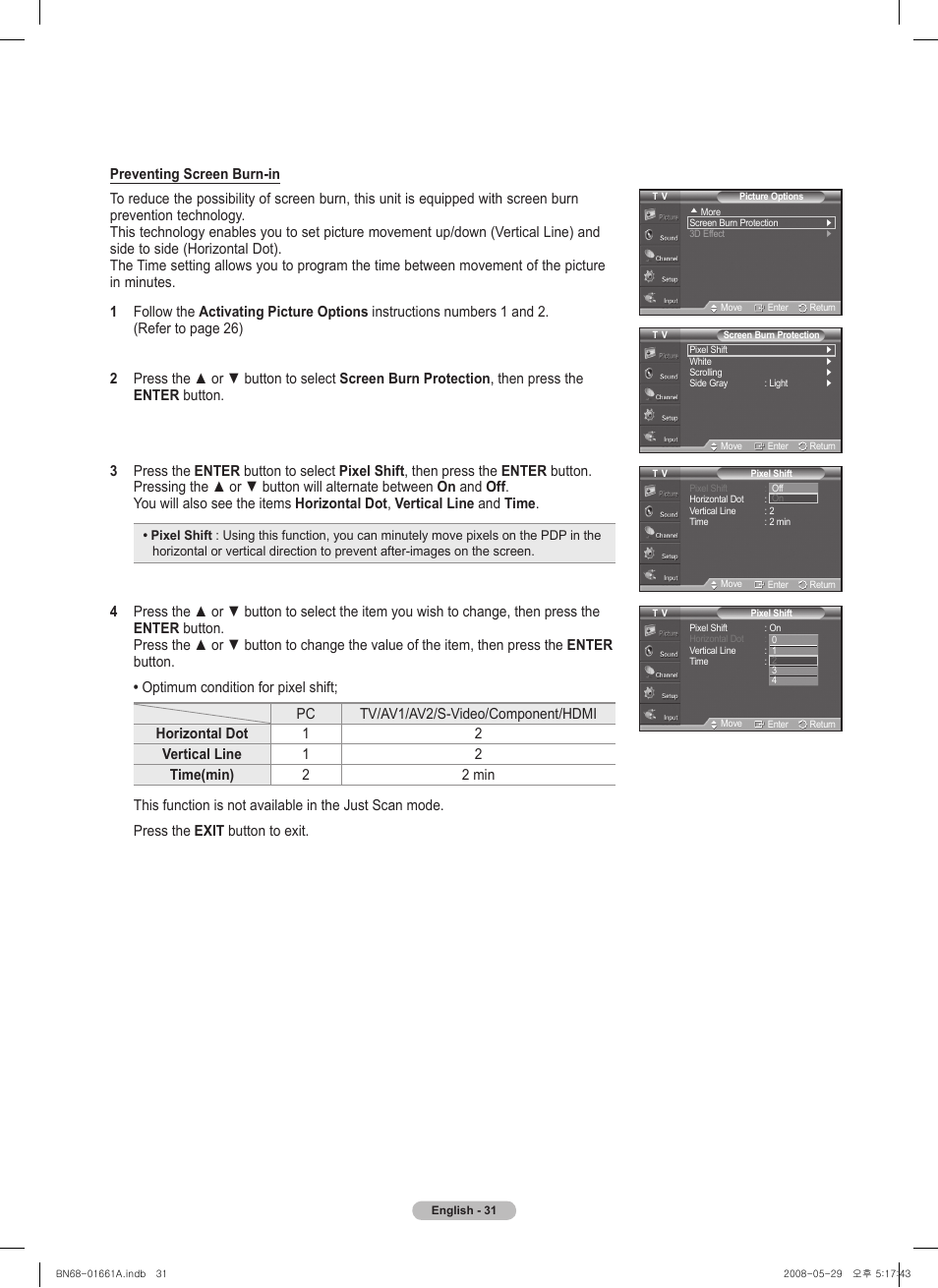 Samsung PN50A460S4DXZA User Manual | Page 31 / 150