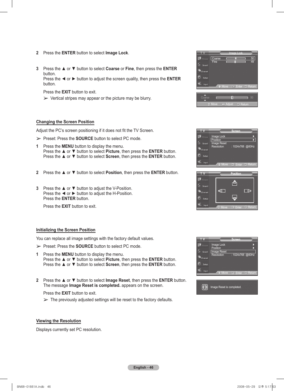 Samsung PN50A460S4DXZA User Manual | Page 46 / 150