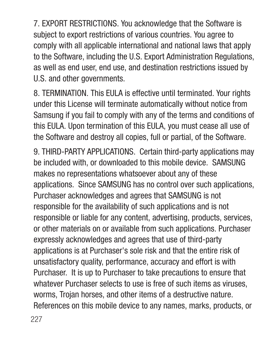 Samsung SWC-R640LBAXAR User Manual | Page 232 / 250