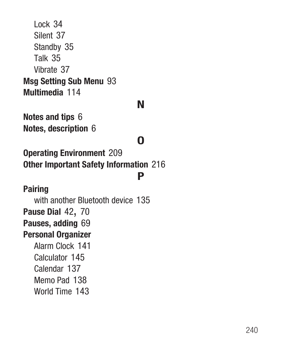 Samsung SWC-R640LBAXAR User Manual | Page 245 / 250