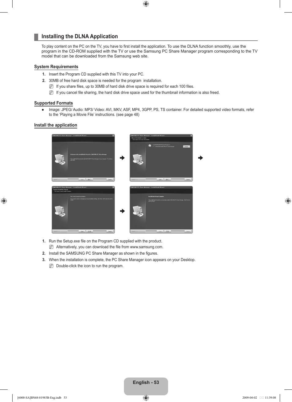 Samsung UN40B6000VFUZA User Manual | Page 55 / 153