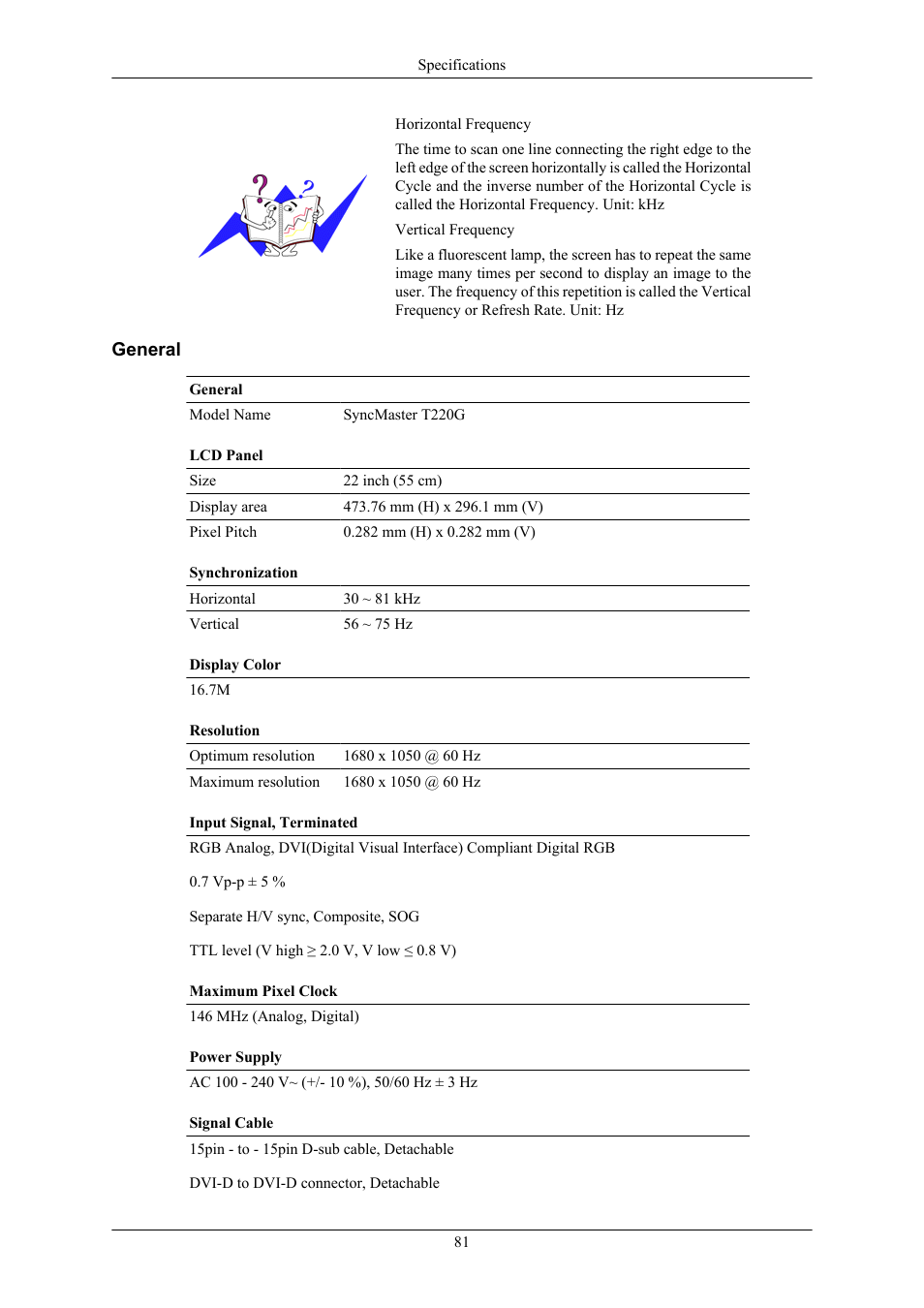 General | Samsung LS22TWHSUV-ZA User Manual | Page 82 / 96