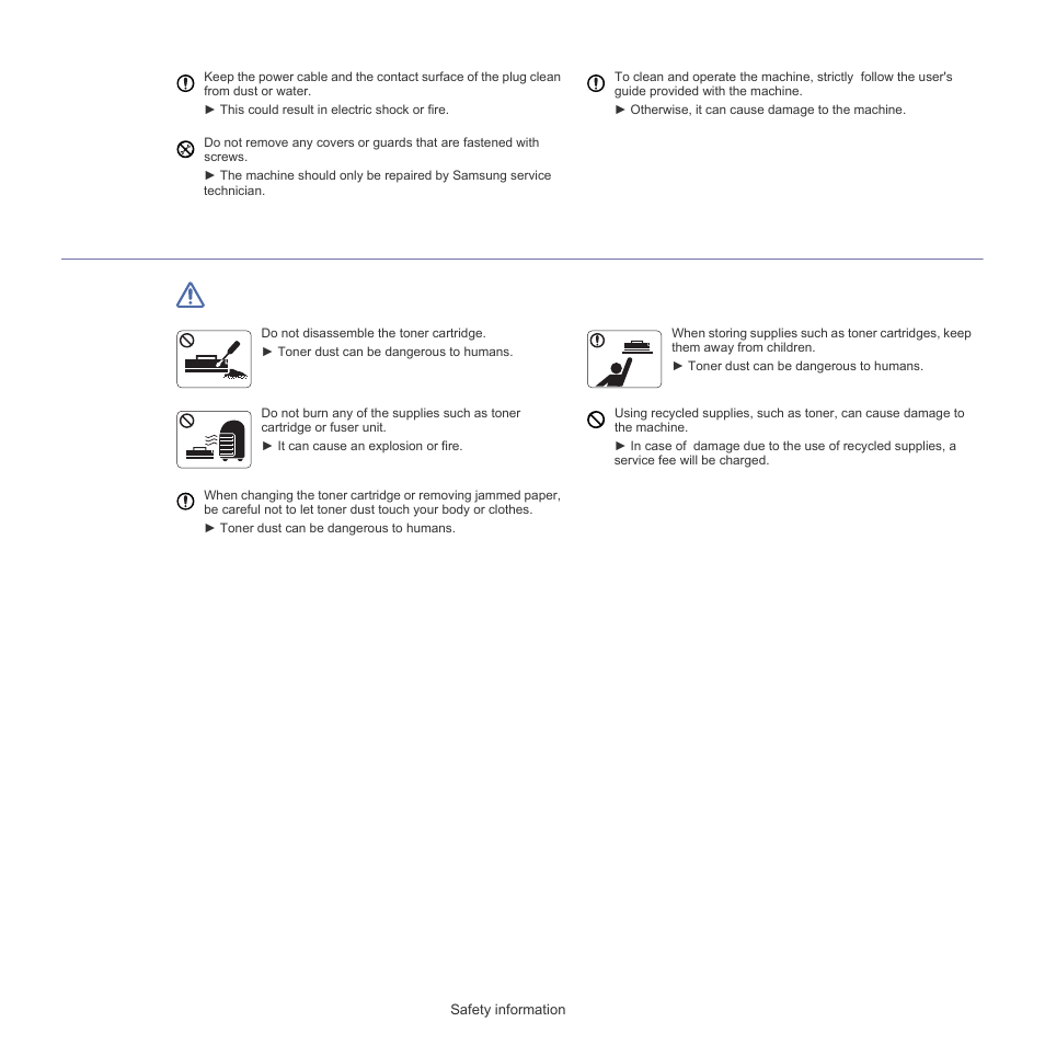 Supply usage | Samsung SCX-5835FN-XAR User Manual | Page 6 / 147