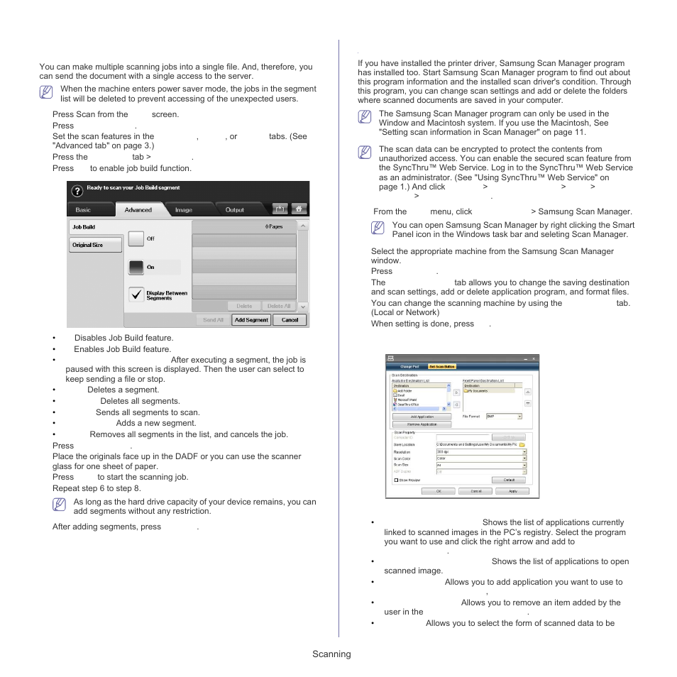 Using samsung scan manager, Set scan button tab | Samsung SCX-5835FN-XAR User Manual | Page 69 / 147