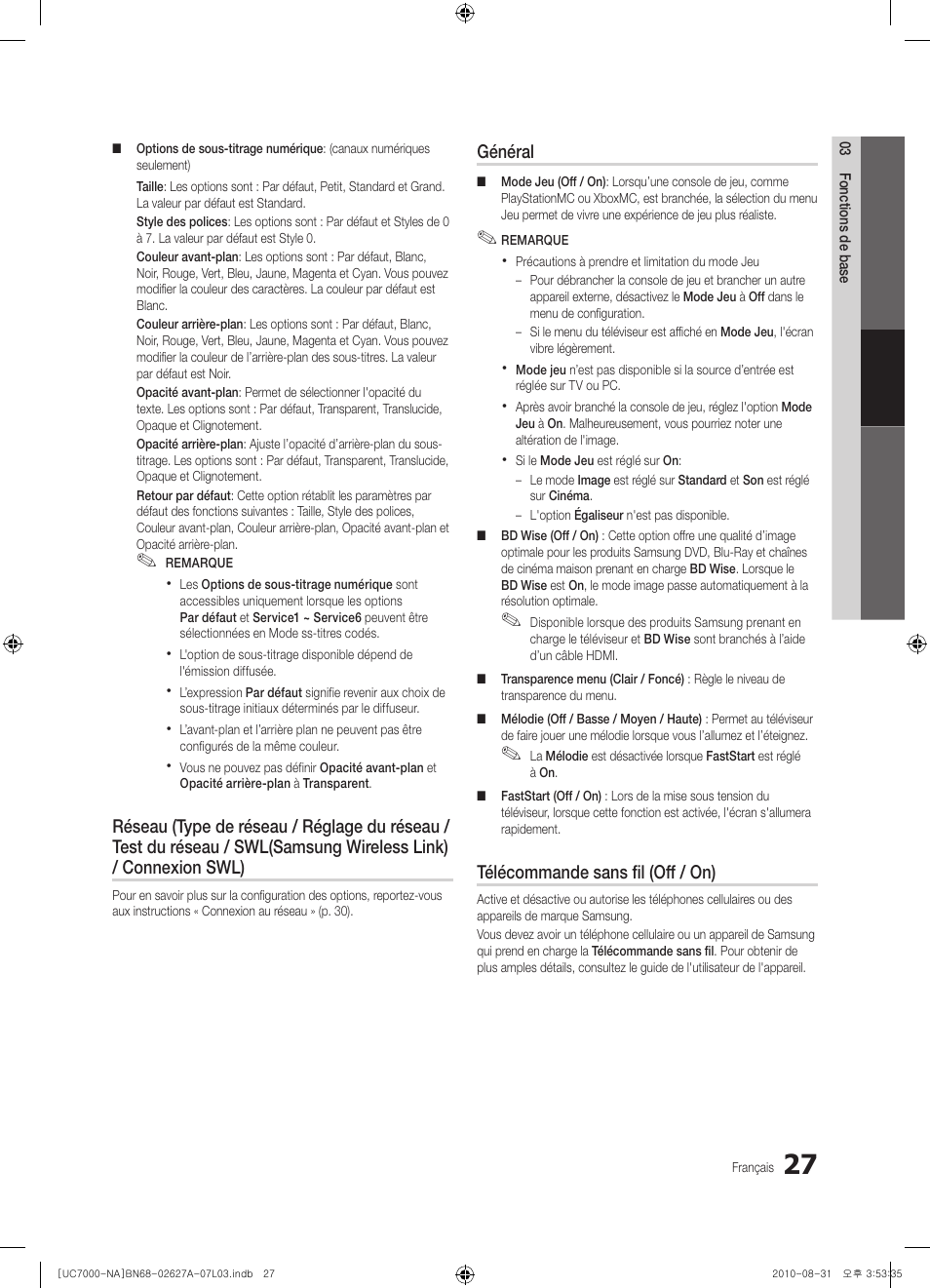 Samsung UN46C7000WFXZA User Manual | Page 159 / 200