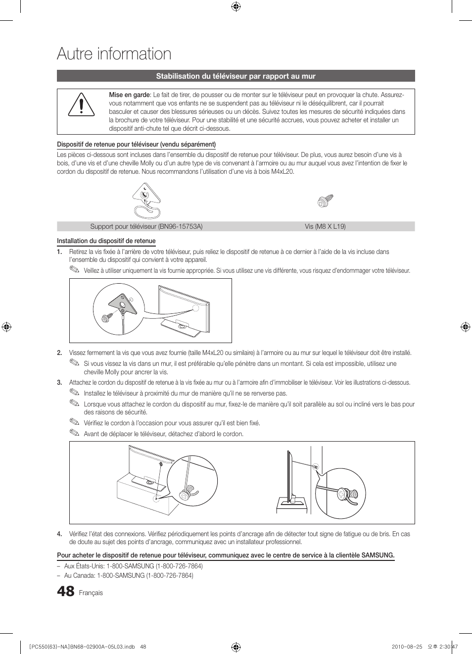 Autre information | Samsung PN63C590G4FXZA User Manual | Page 156 / 163
