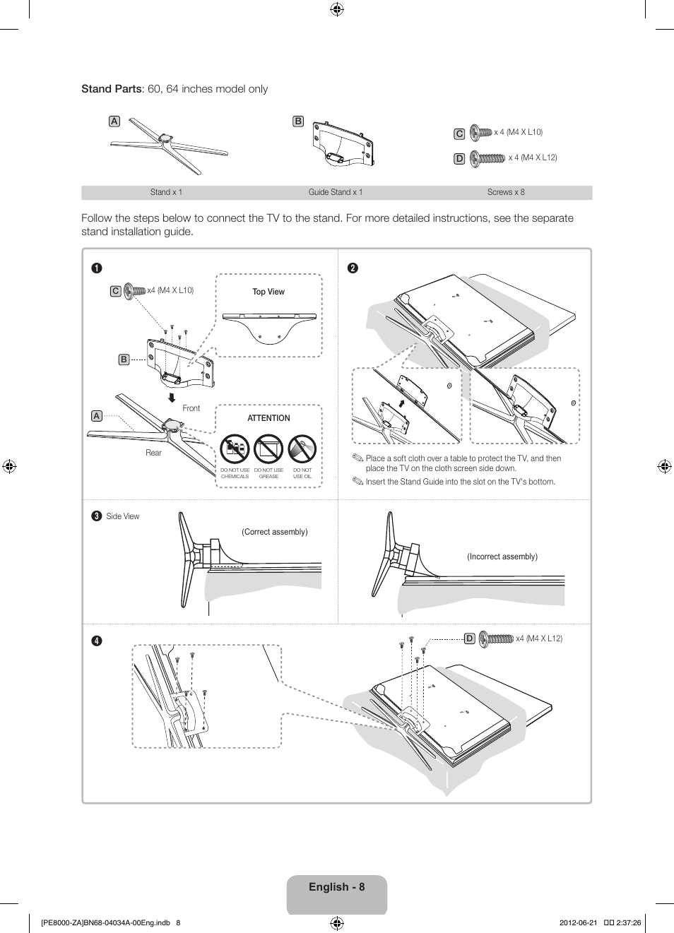 Samsung PN64E8000GFXZA User Manual | Page 8 / 64