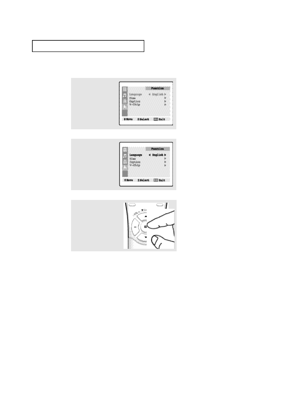 Selecting a menu language | Samsung TXN1430FX-XAC User Manual | Page 23 / 48