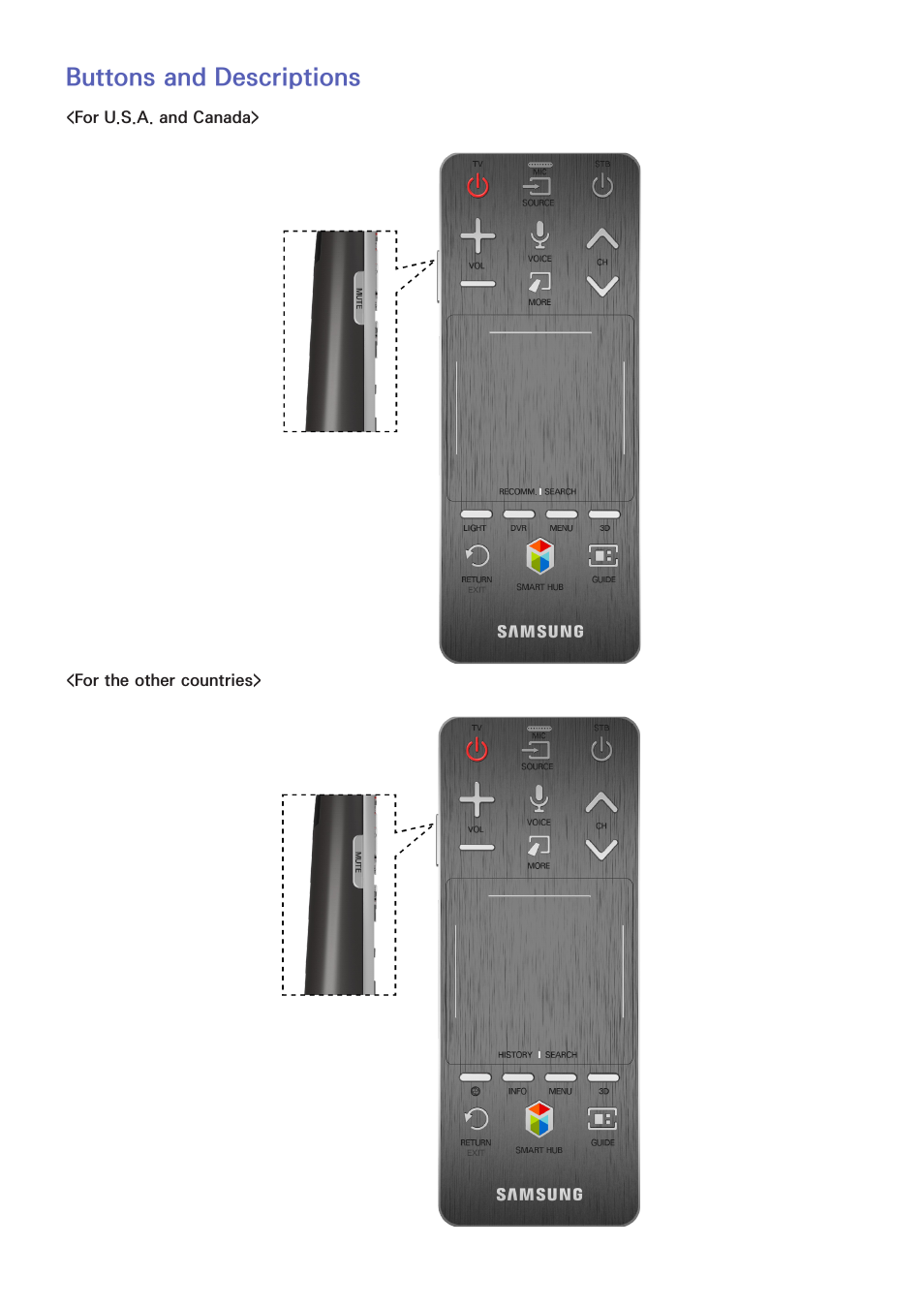 47 buttons and descriptions, Buttons and descriptions | Samsung PN51F8500AFXZA User Manual | Page 54 / 183