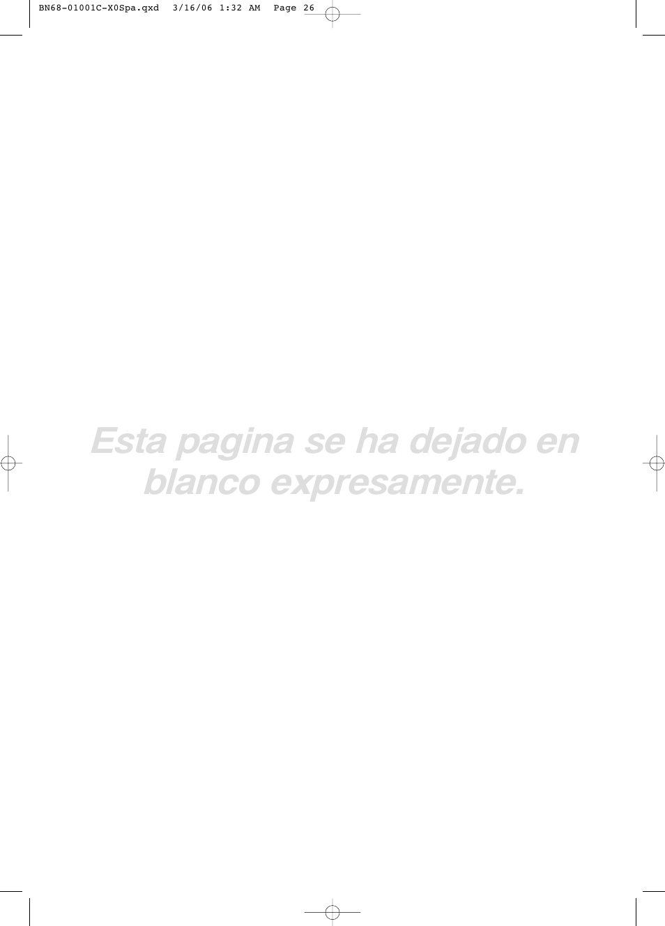 Esta pagina se ha dejado en blanco expresamente | Samsung LNS2341WX-XAA User Manual | Page 80 / 80