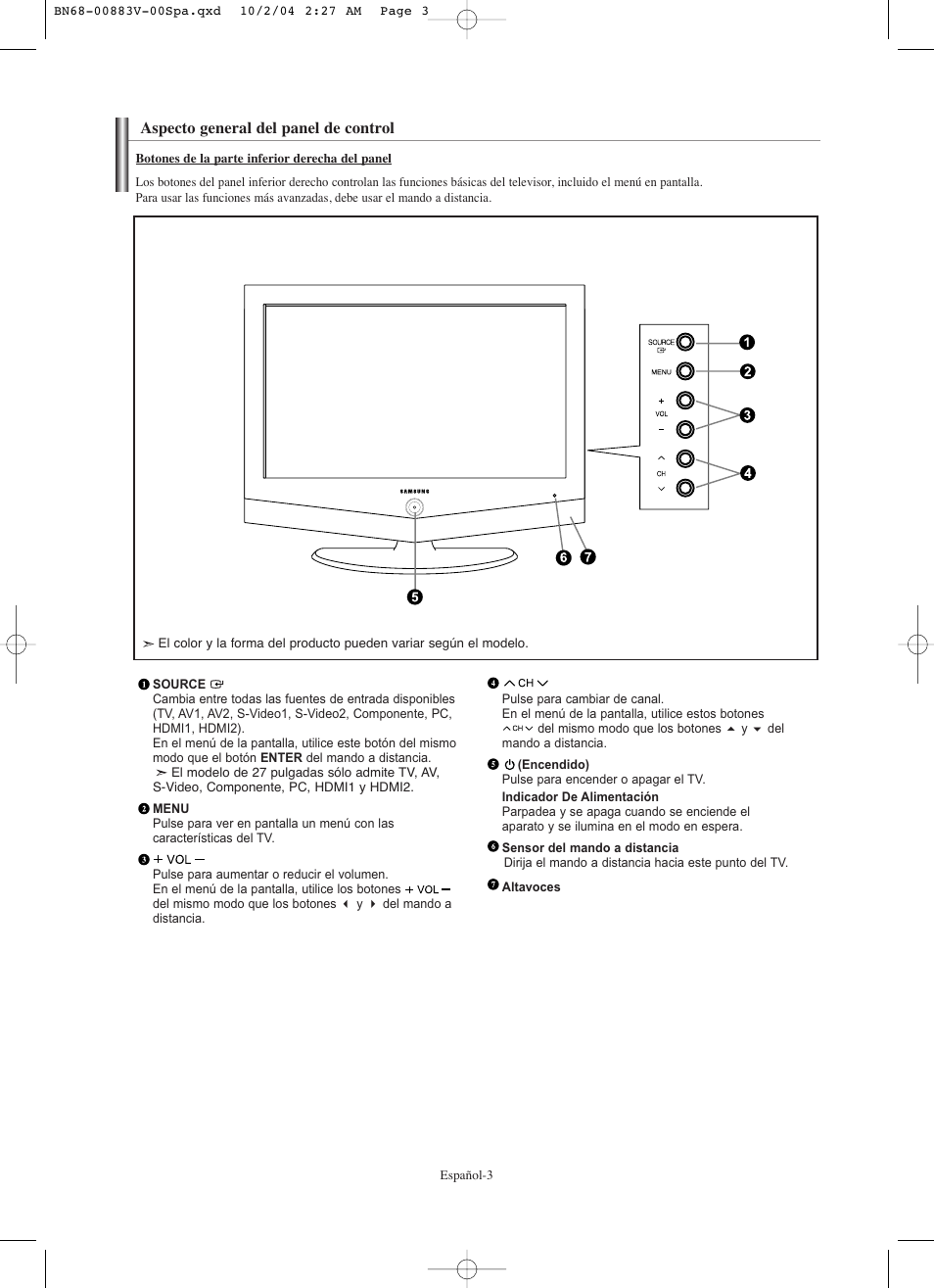 Samsung LNS3238DX-XAA User Manual | Page 125 / 182