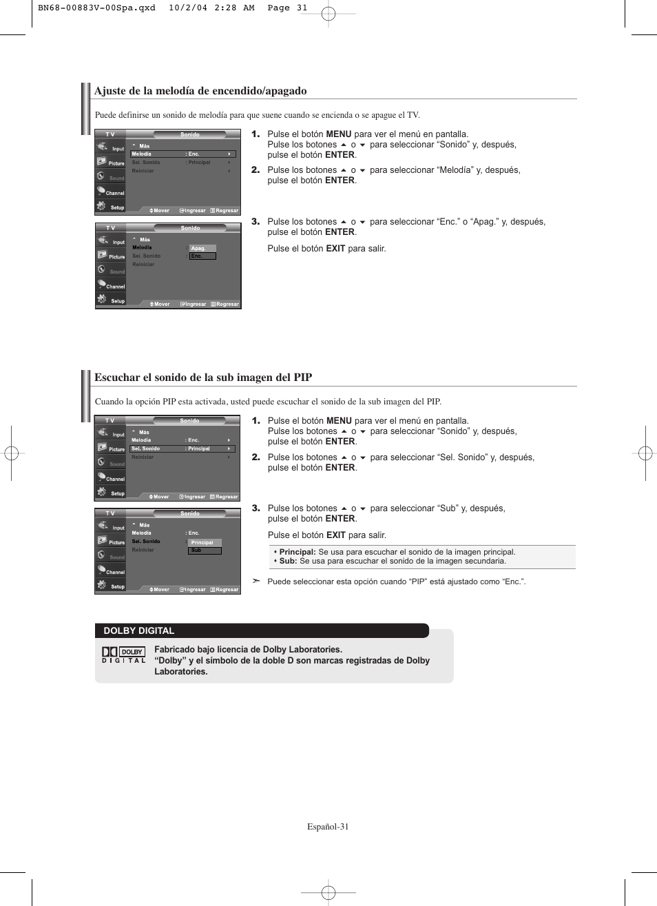 Samsung LNS3238DX-XAA User Manual | Page 153 / 182