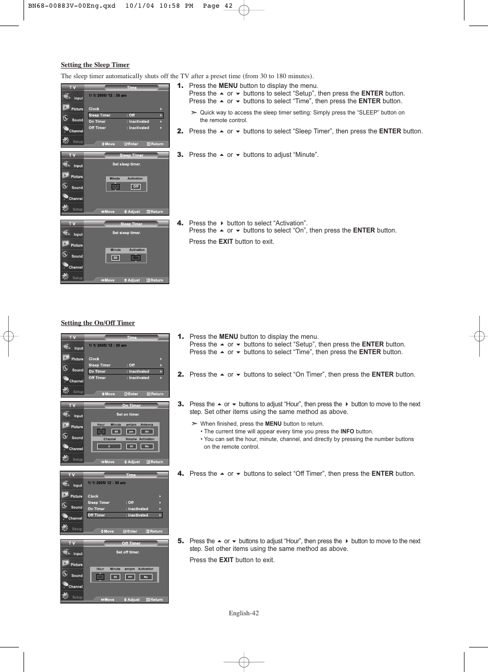 Samsung LNS3238DX-XAA User Manual | Page 44 / 182