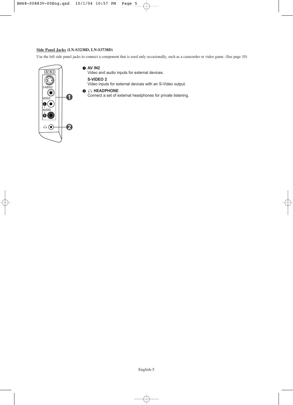 Samsung LNS3238DX-XAA User Manual | Page 7 / 182