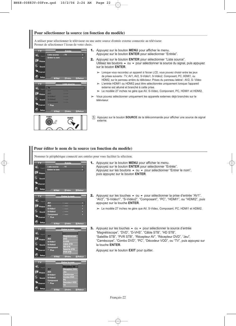 Samsung LNS3238DX-XAA User Manual | Page 84 / 182