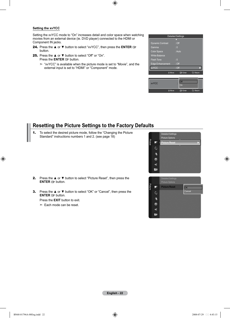 Samsung LN40A500T1FXZA User Manual | Page 24 / 85