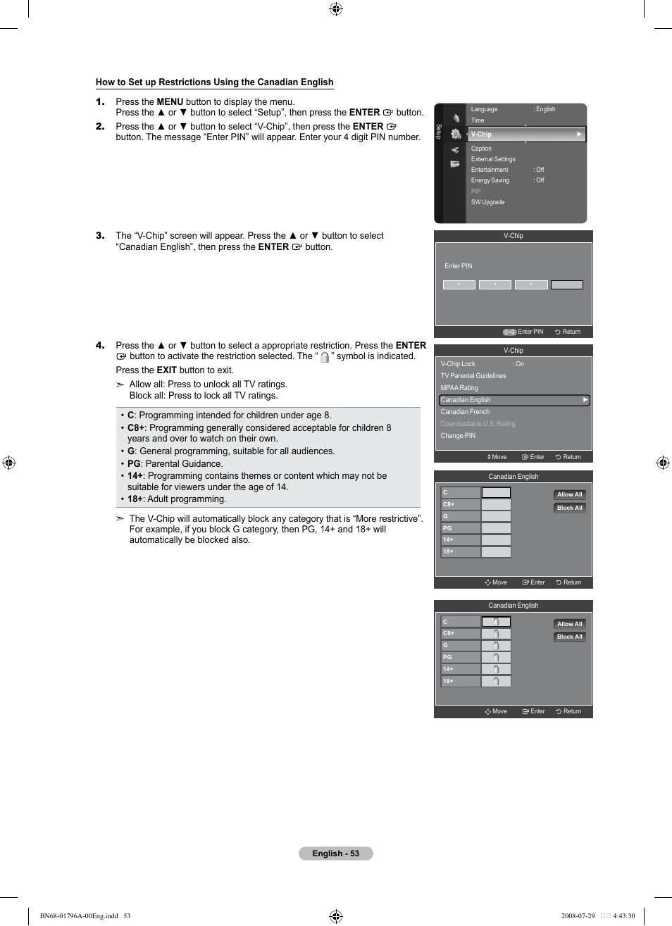 Samsung LN40A500T1FXZA User Manual | Page 55 / 85