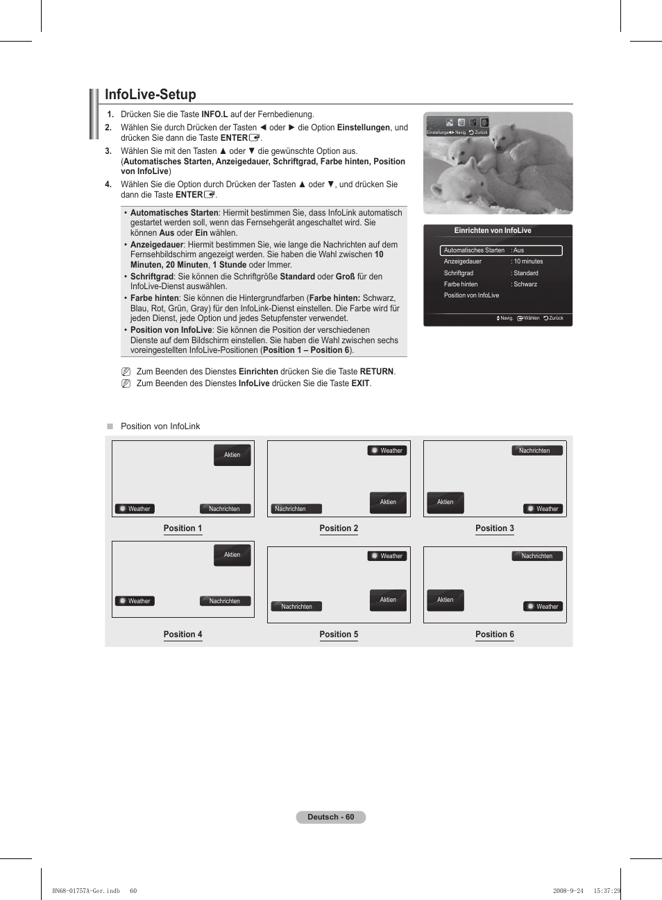 Infolive-setup | Samsung PS63A756T1MXXC User Manual | Page 197 / 337