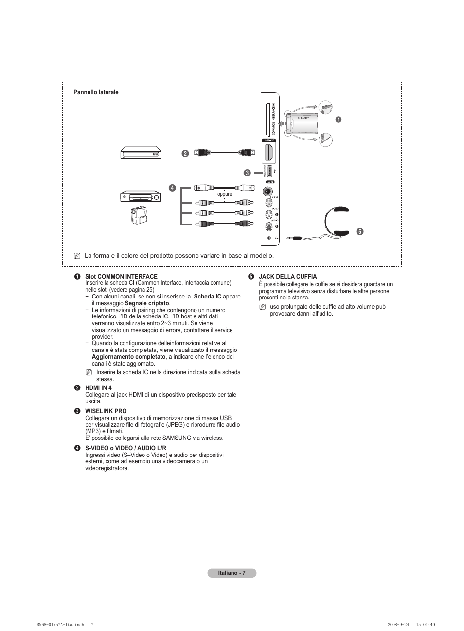Samsung PS63A756T1MXXC User Manual | Page 210 / 337