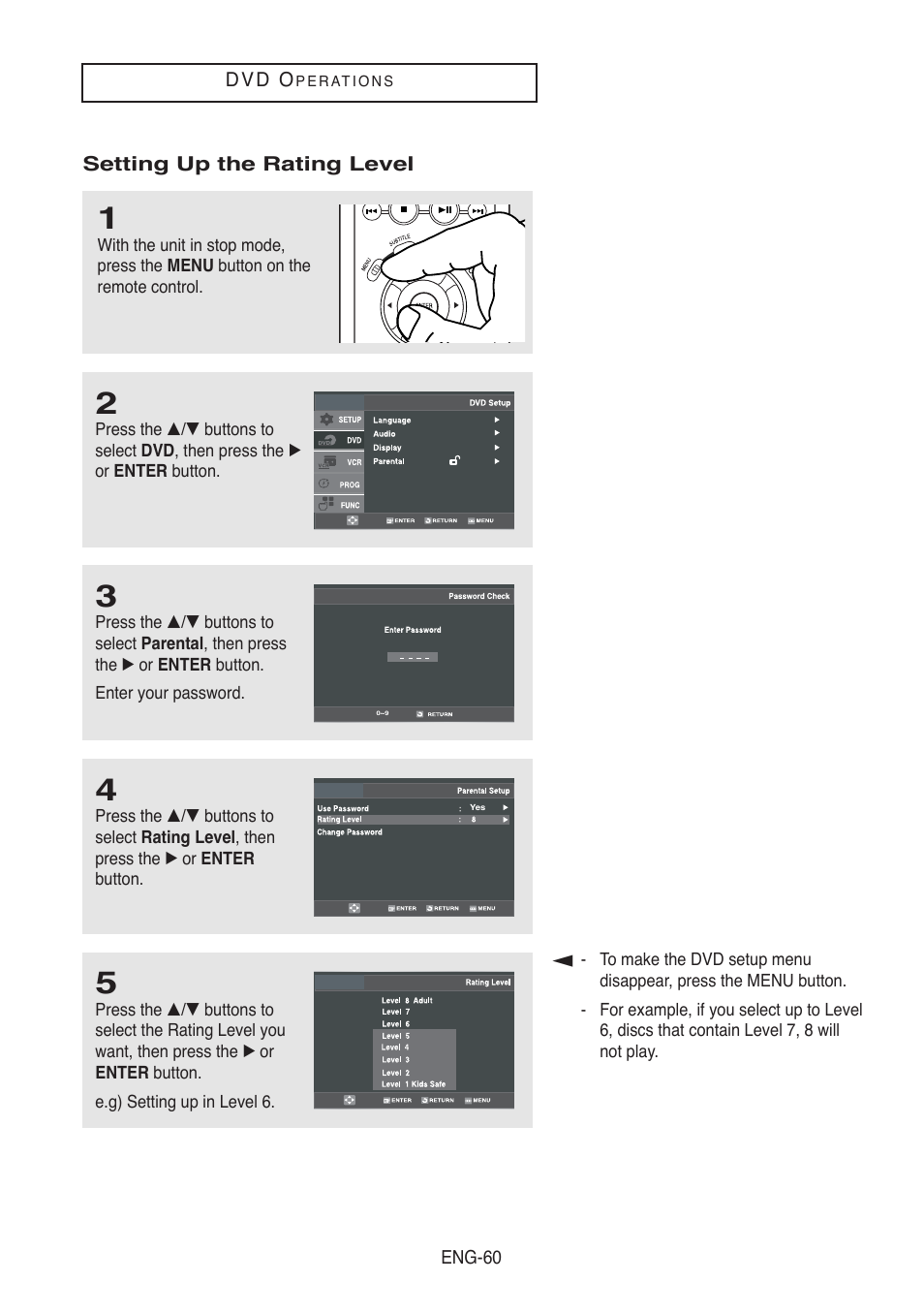 Samsung DVD-V5500-AFS User Manual | Page 60 / 85