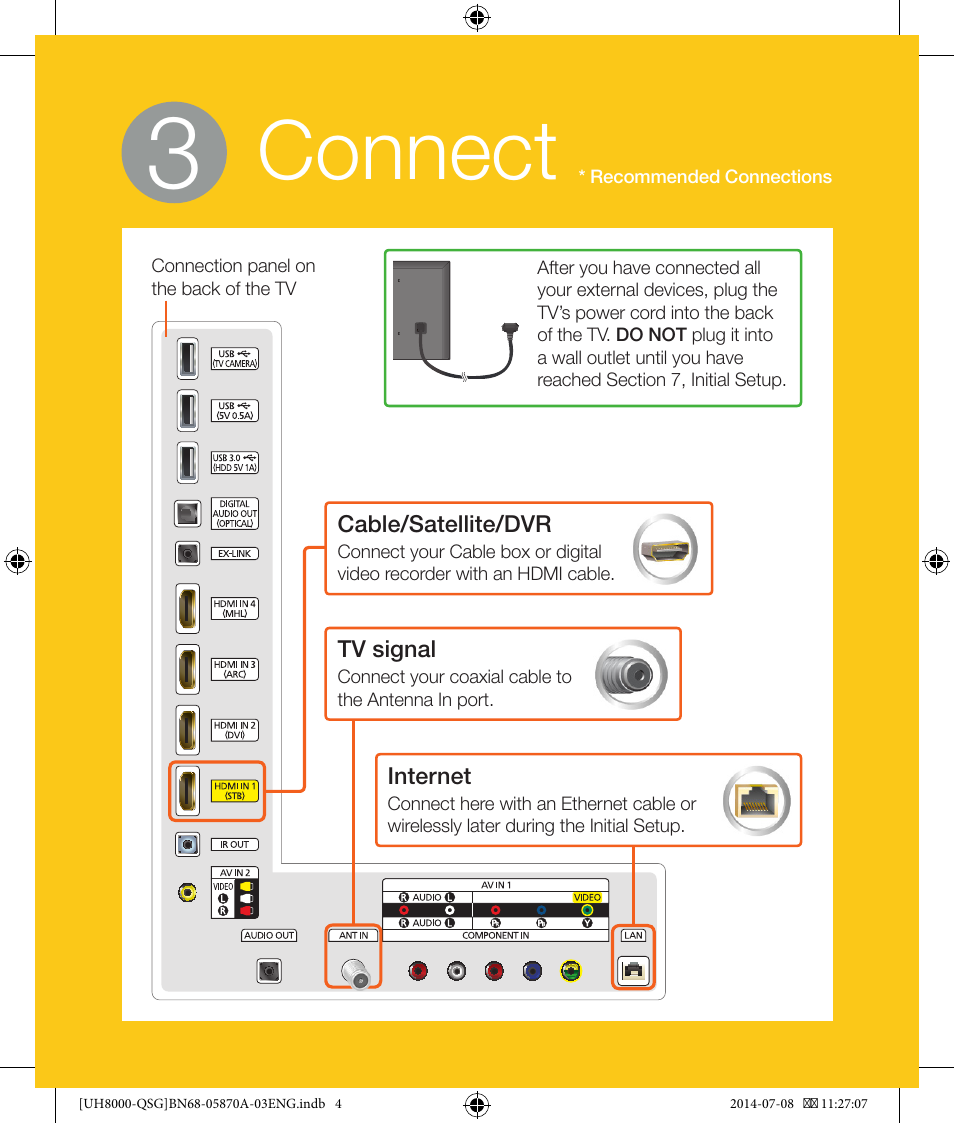 Connect | Samsung UN55H8000AFXZA User Manual | Page 4 / 12