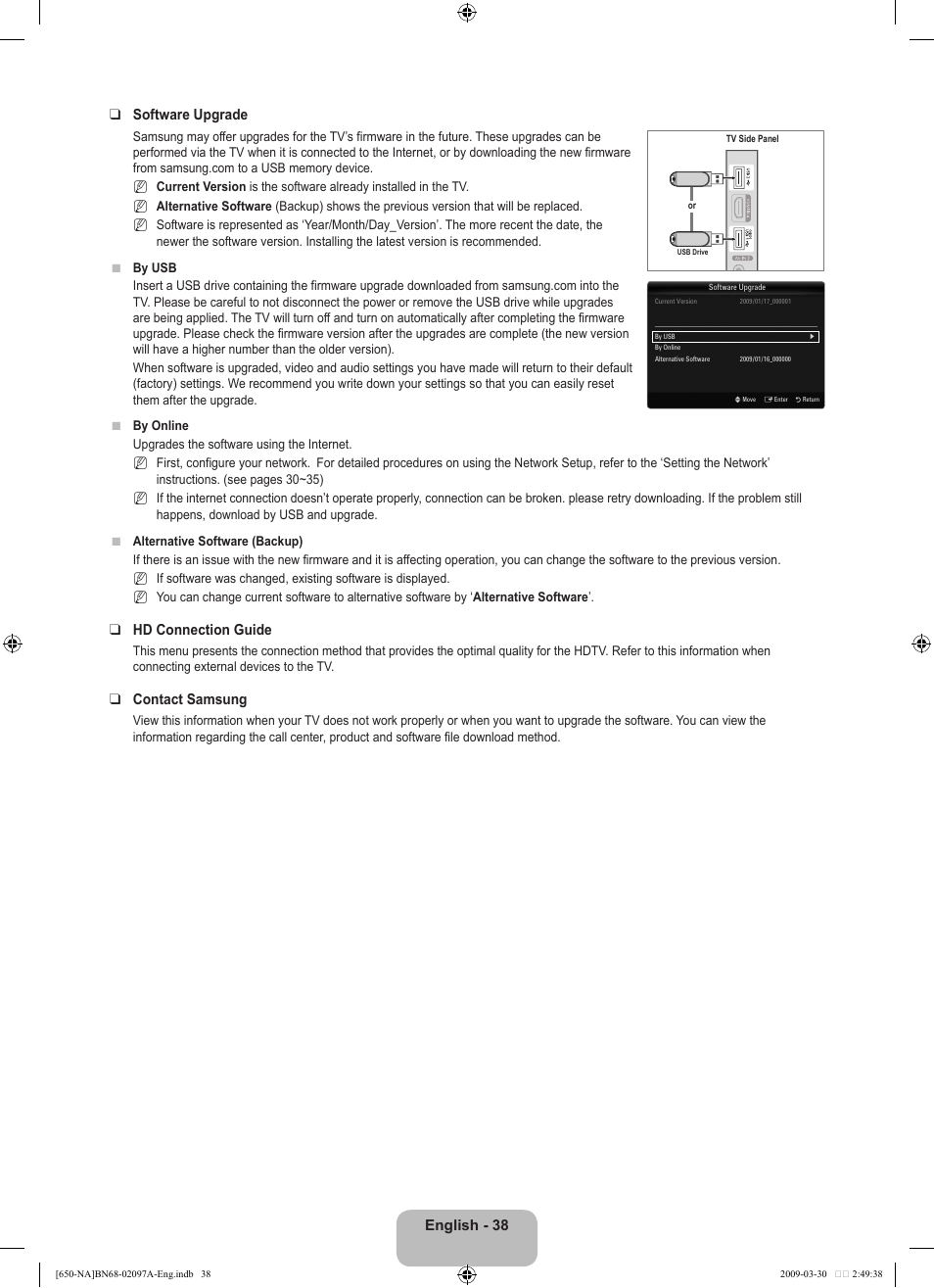 Samsung LN40B650T1FXZA User Manual | Page 40 / 197