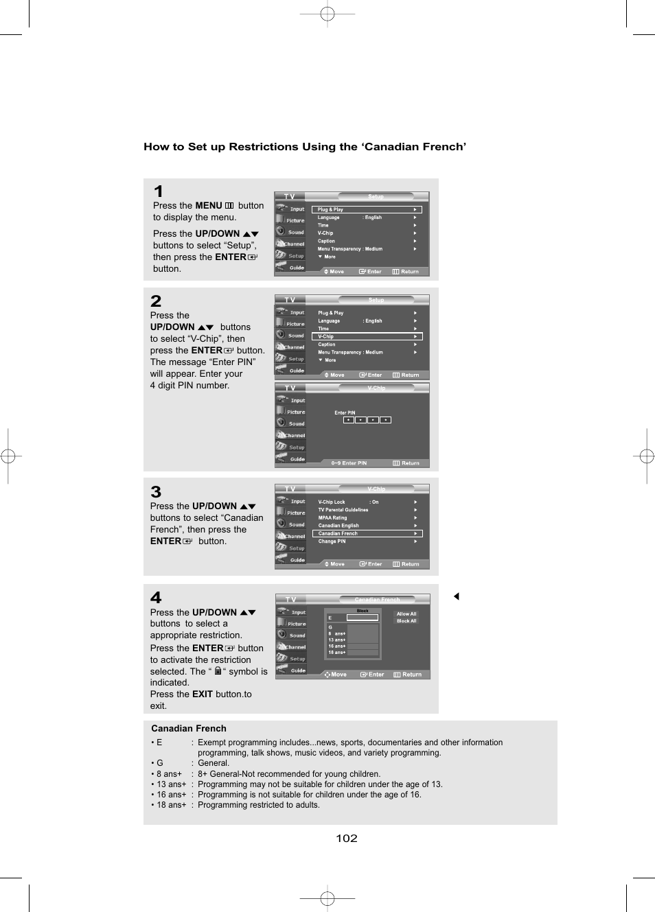 Samsung LNR469DX-XAA User Manual | Page 108 / 134
