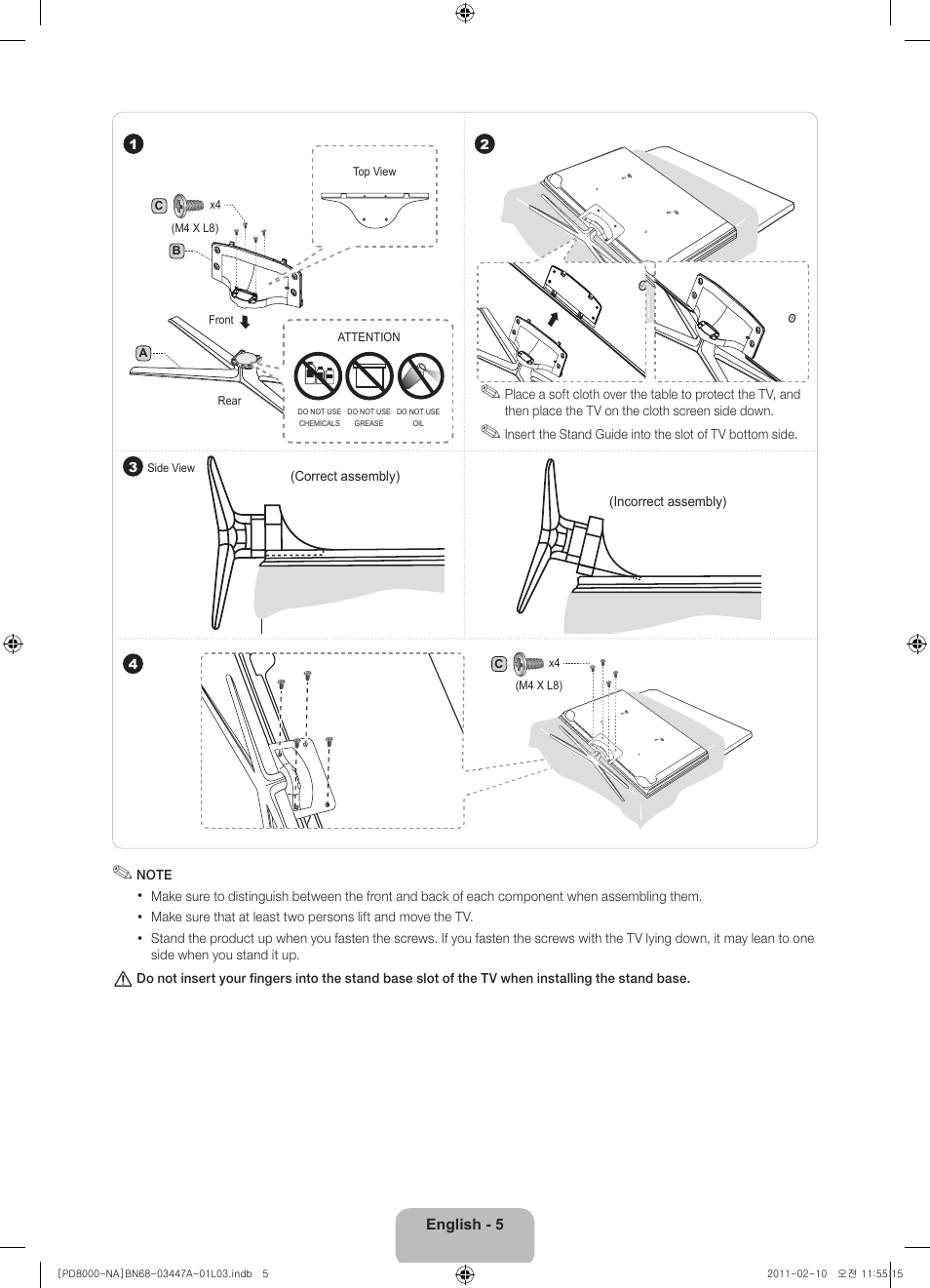 Samsung PN51D8000FFXZA User Manual | Page 5 / 74