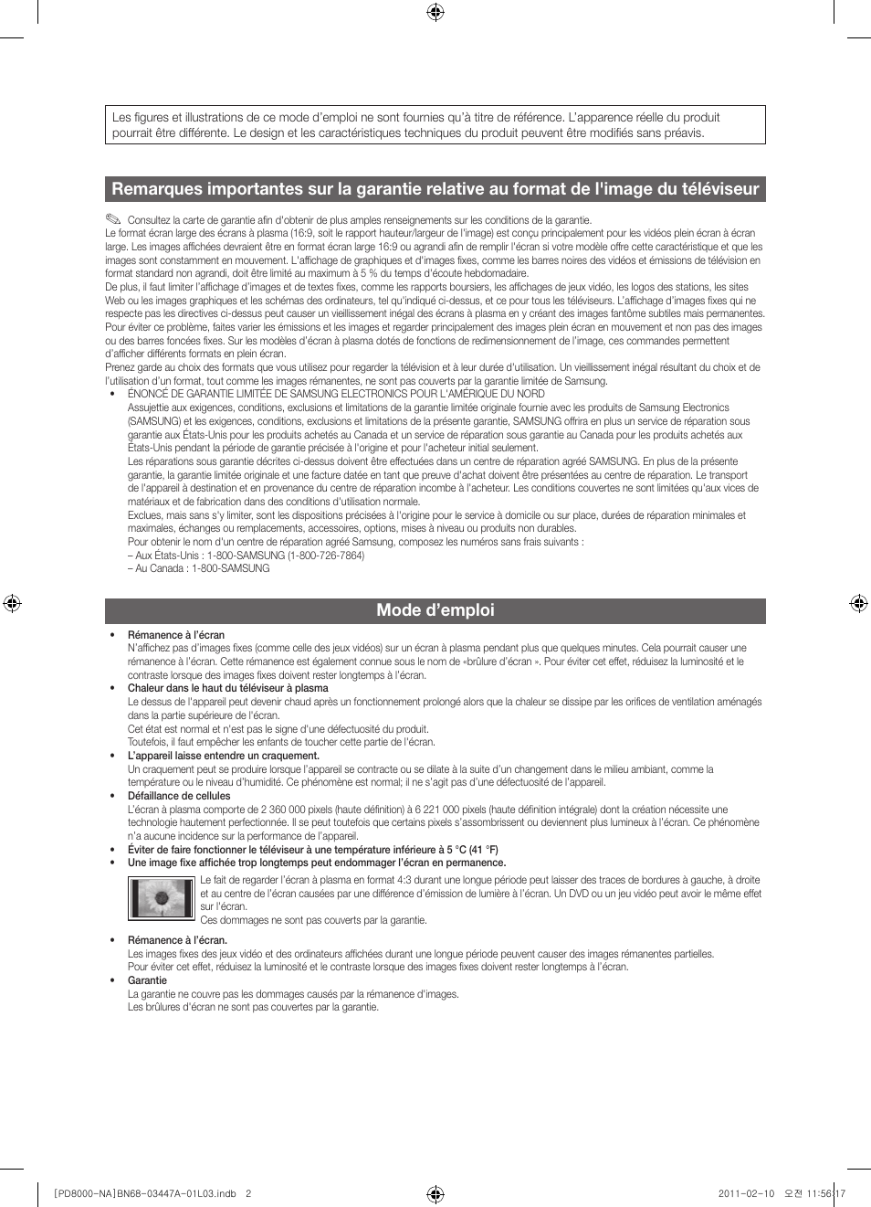 Mode d’emploi | Samsung PN51D8000FFXZA User Manual | Page 51 / 74