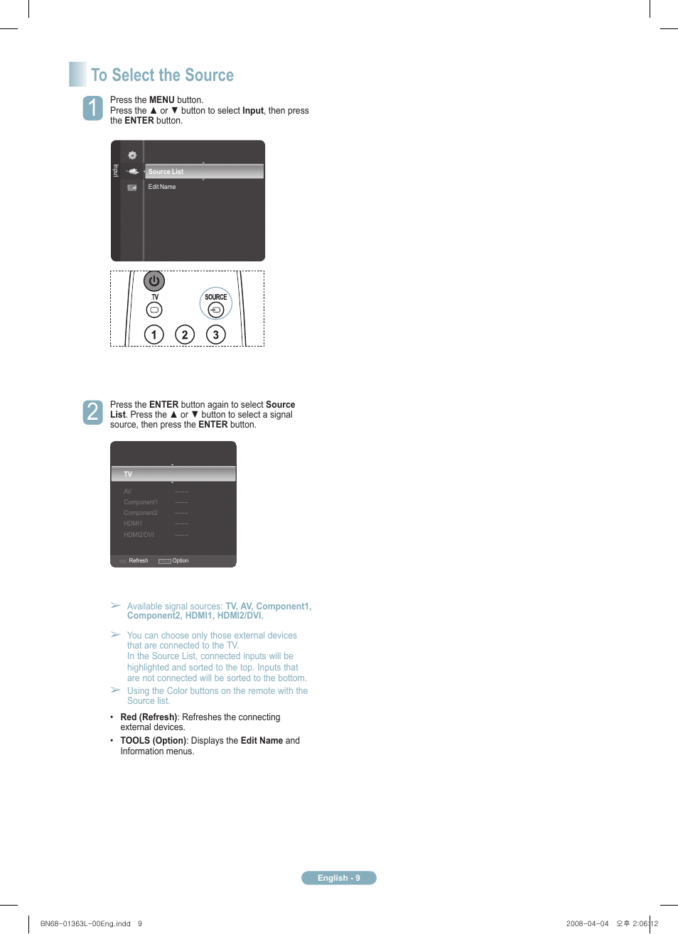 Samsung PN50A510P3FXZA User Manual | Page 9 / 12